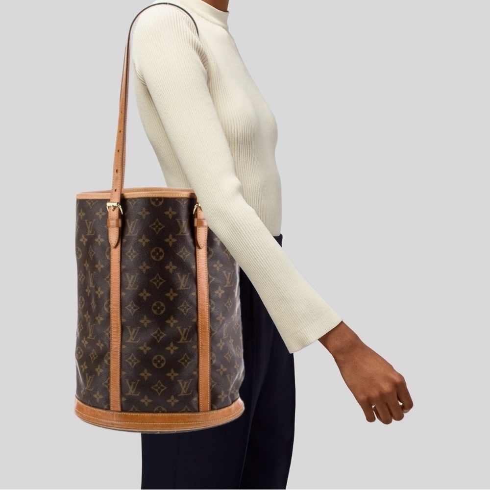 🇫🇷LOUIS VUITTON Monogram Canvas Bucket GM bag